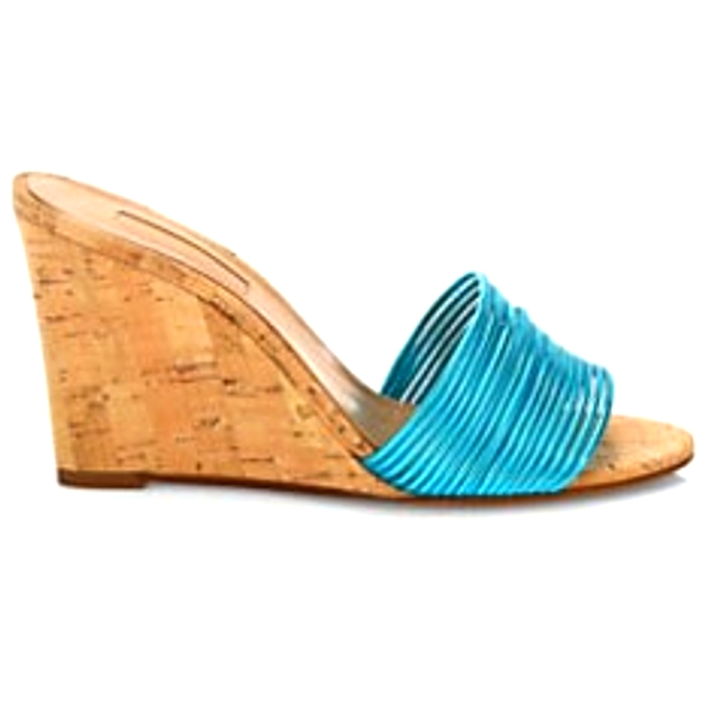 Aquazzura - Bangle Metallic Cork Wedge